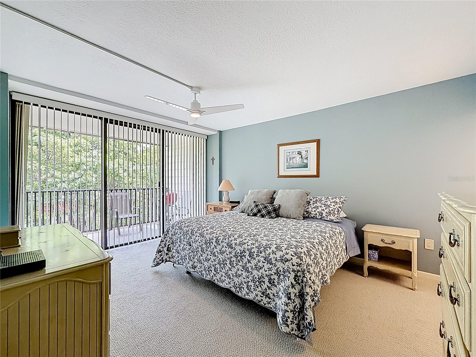 2700 Bayshore 9302, primary bedroom, sliders to balcony