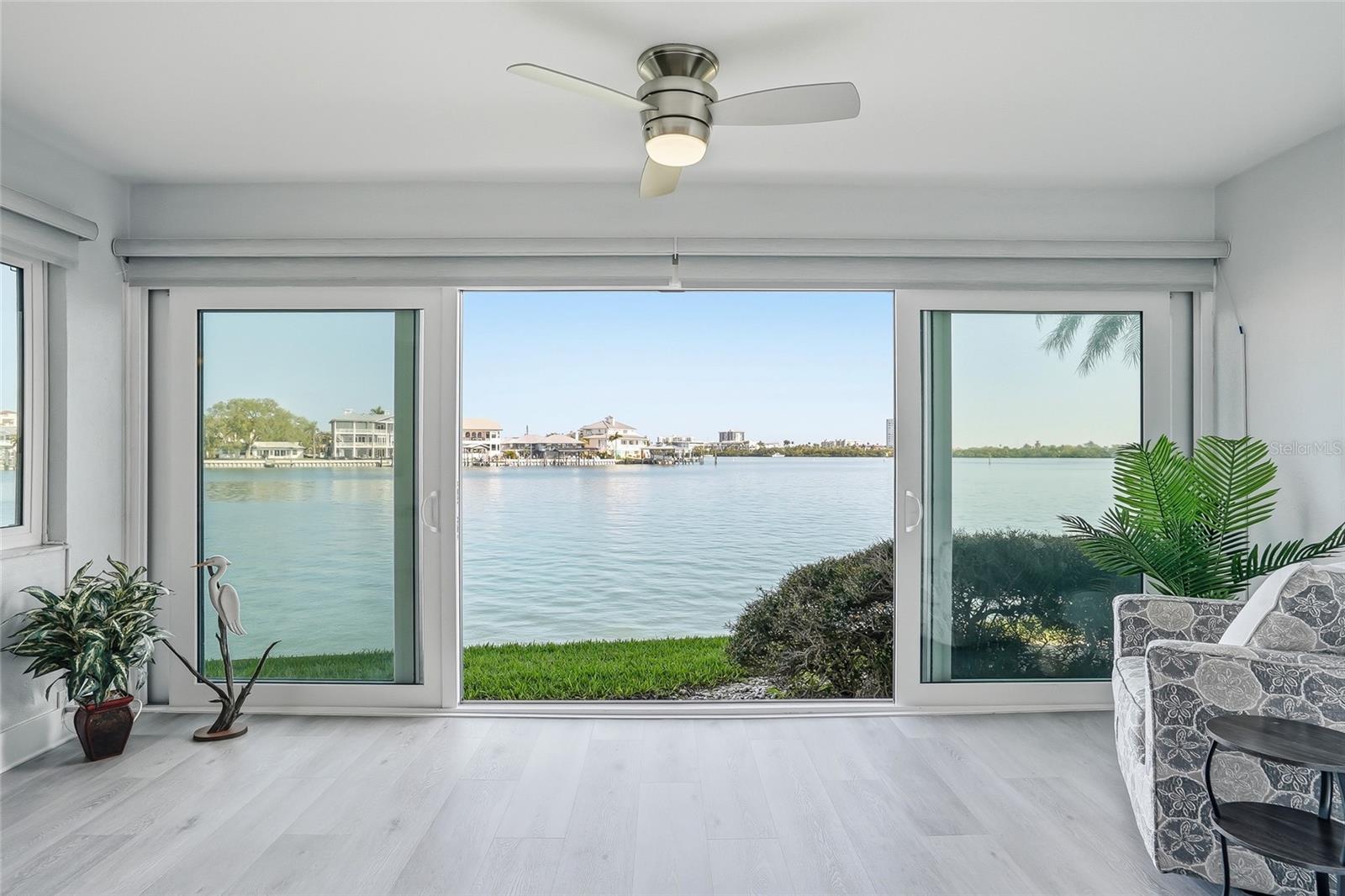 Living room view of the water