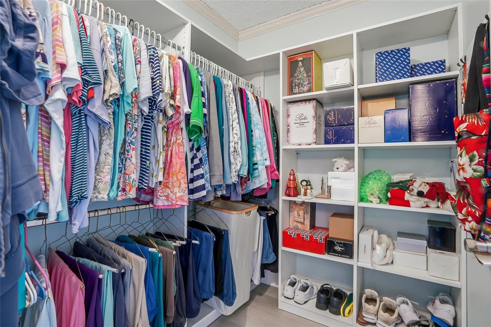 Primary walk in closet