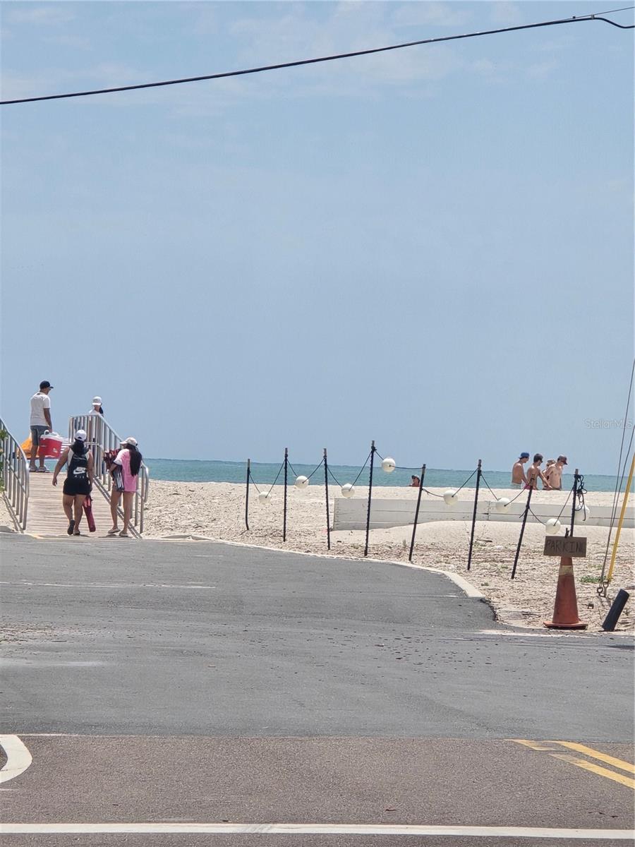 View from street 134th Ave Beach