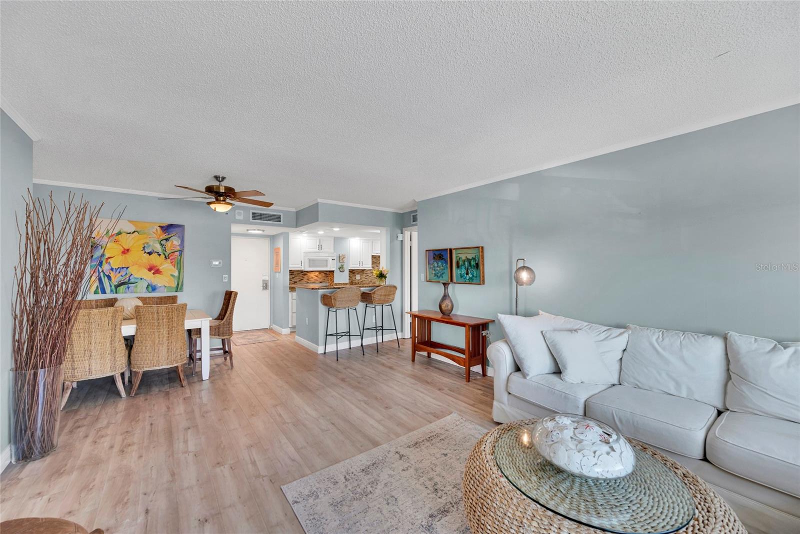 Reverse angel of living room