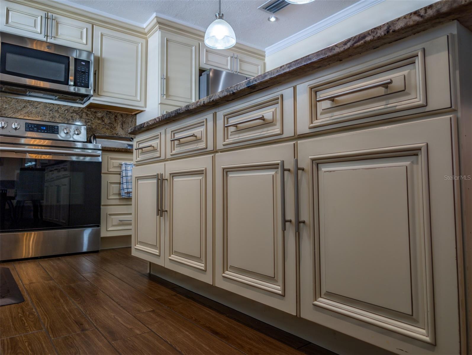 Wood cabinets