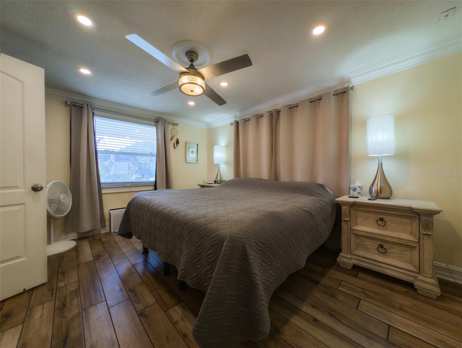 New lighting, ceiling fan,