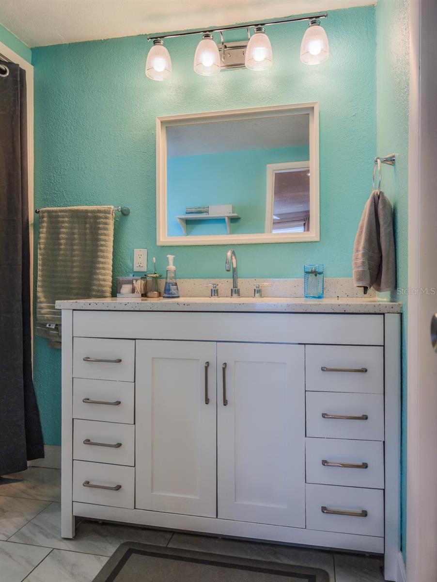 New vanity and lights