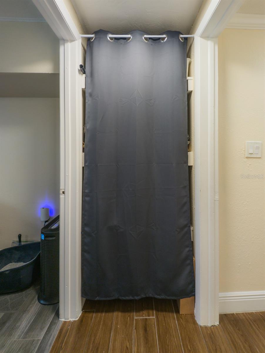 Small closet outside of bedroom 4