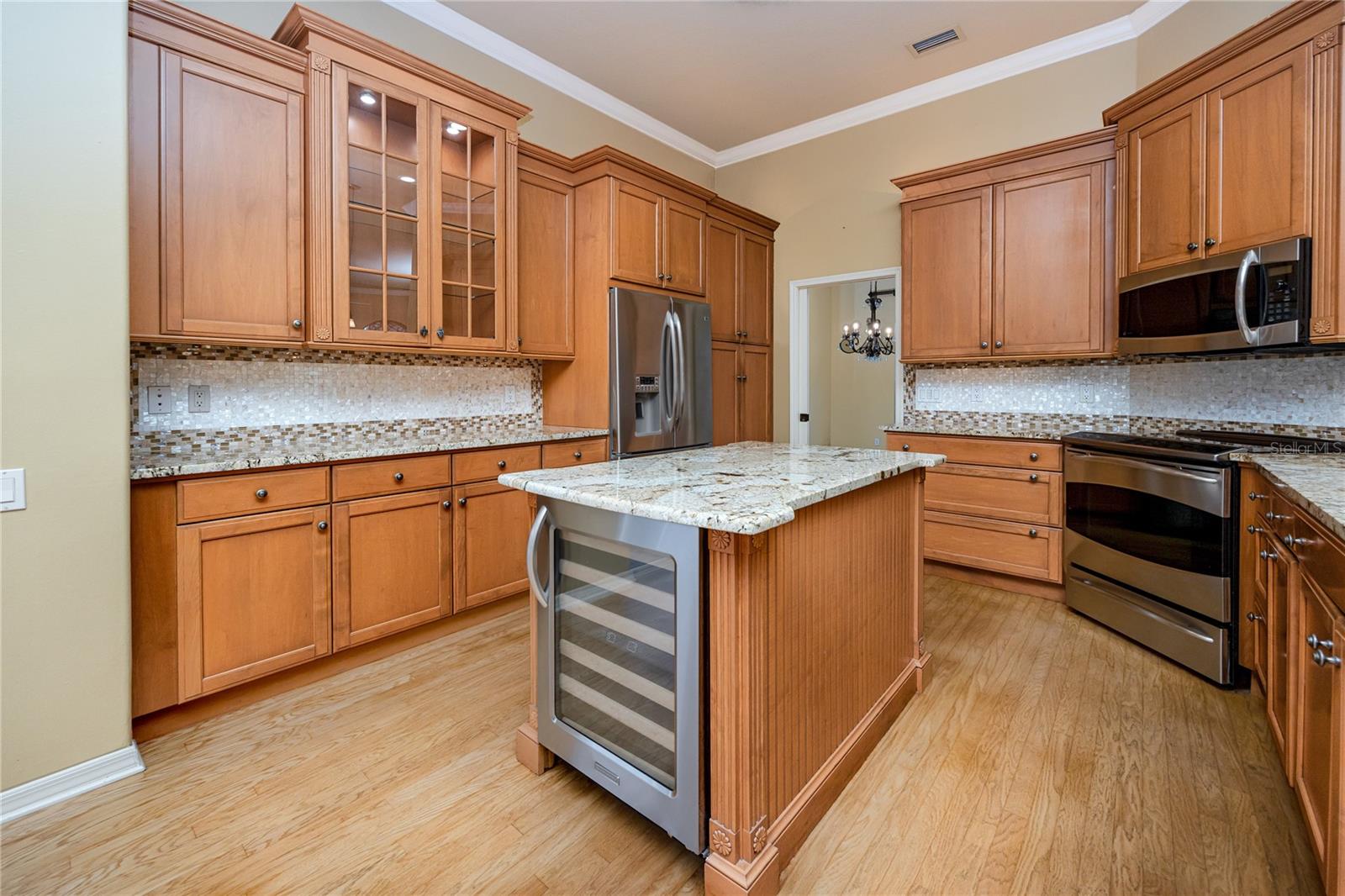 Built-in wine fridge, gourmet kitchen · 1471 Briargrove Way Oldsmar FL 34677