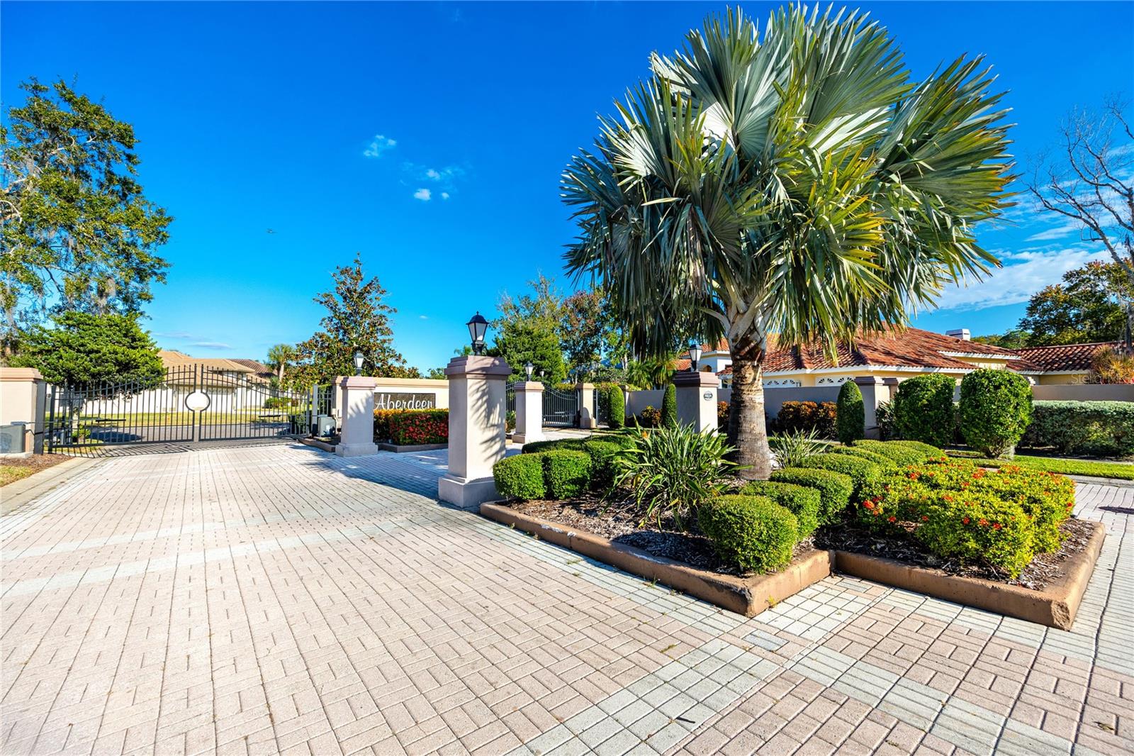 Gated Aberdeen entrance, East Lake Woodlands · Oldsmar FL 34677