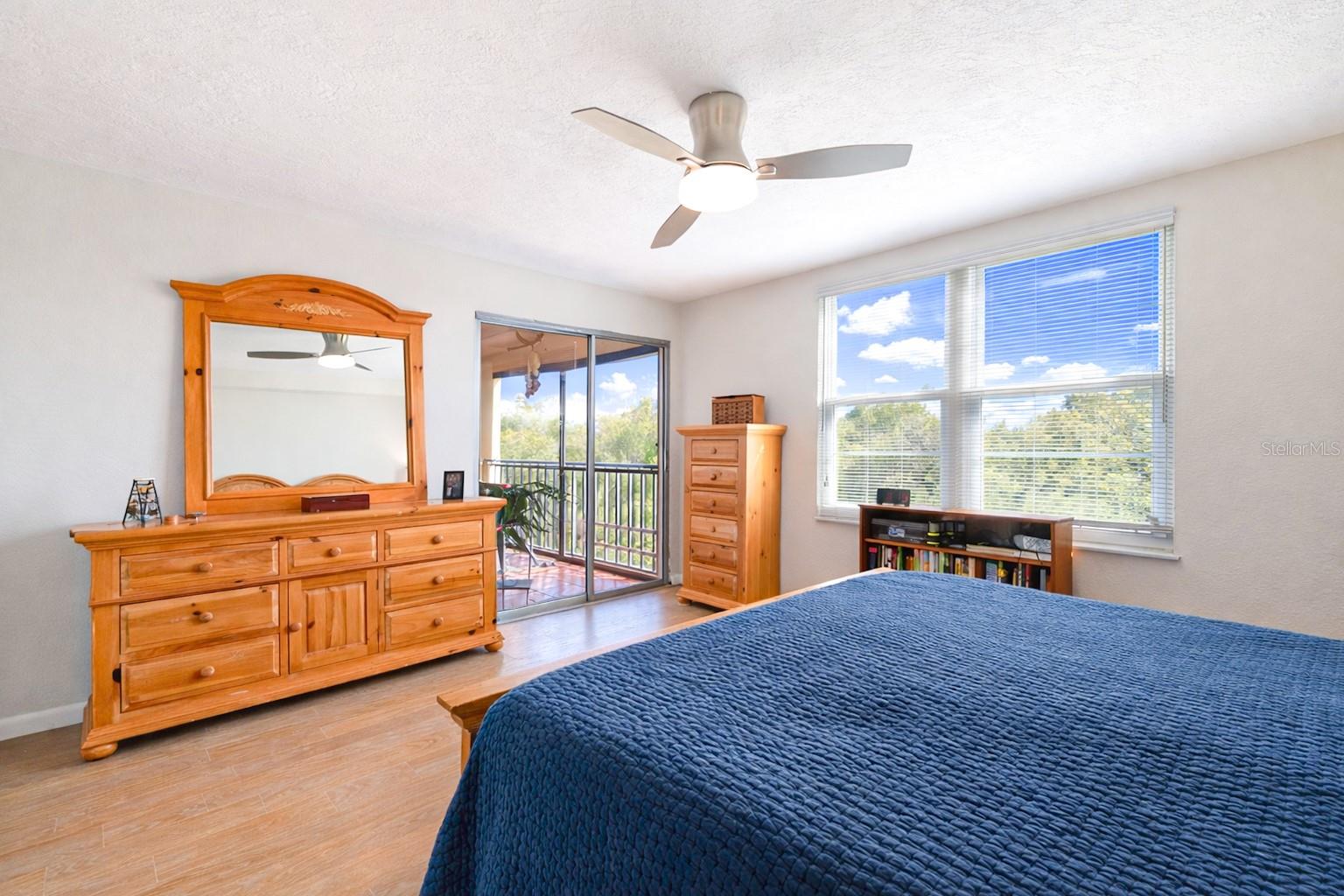 Access to balcony from main bedroom.