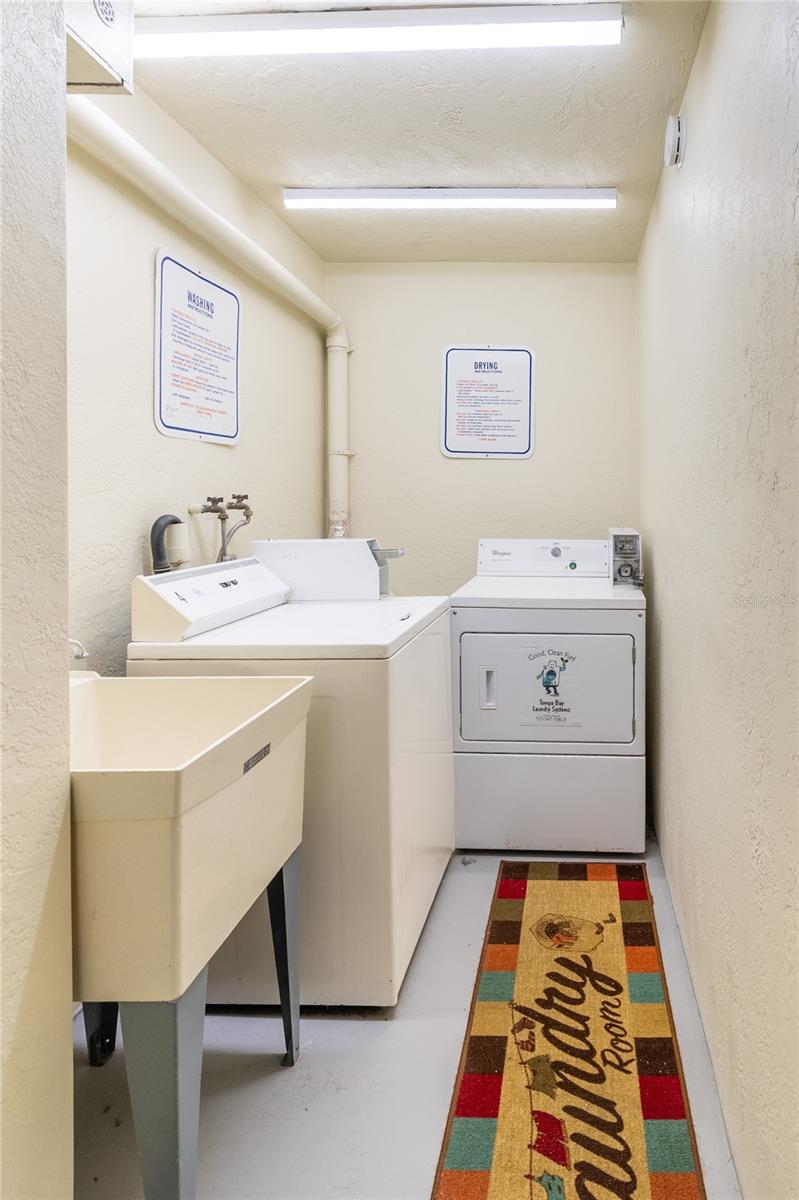 Two laundry rooms per floor. Conveniently placed.