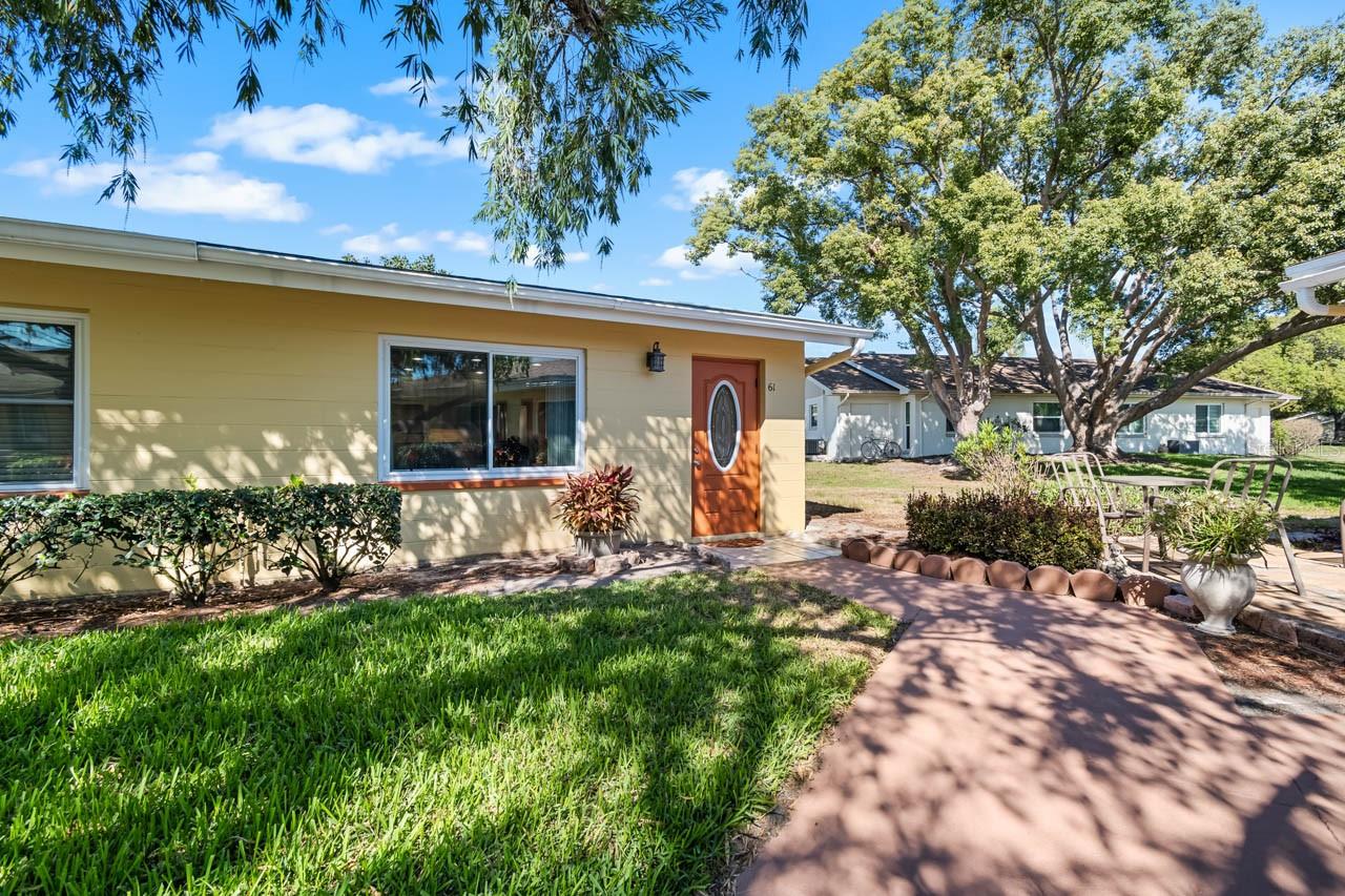 Walking up to the front door