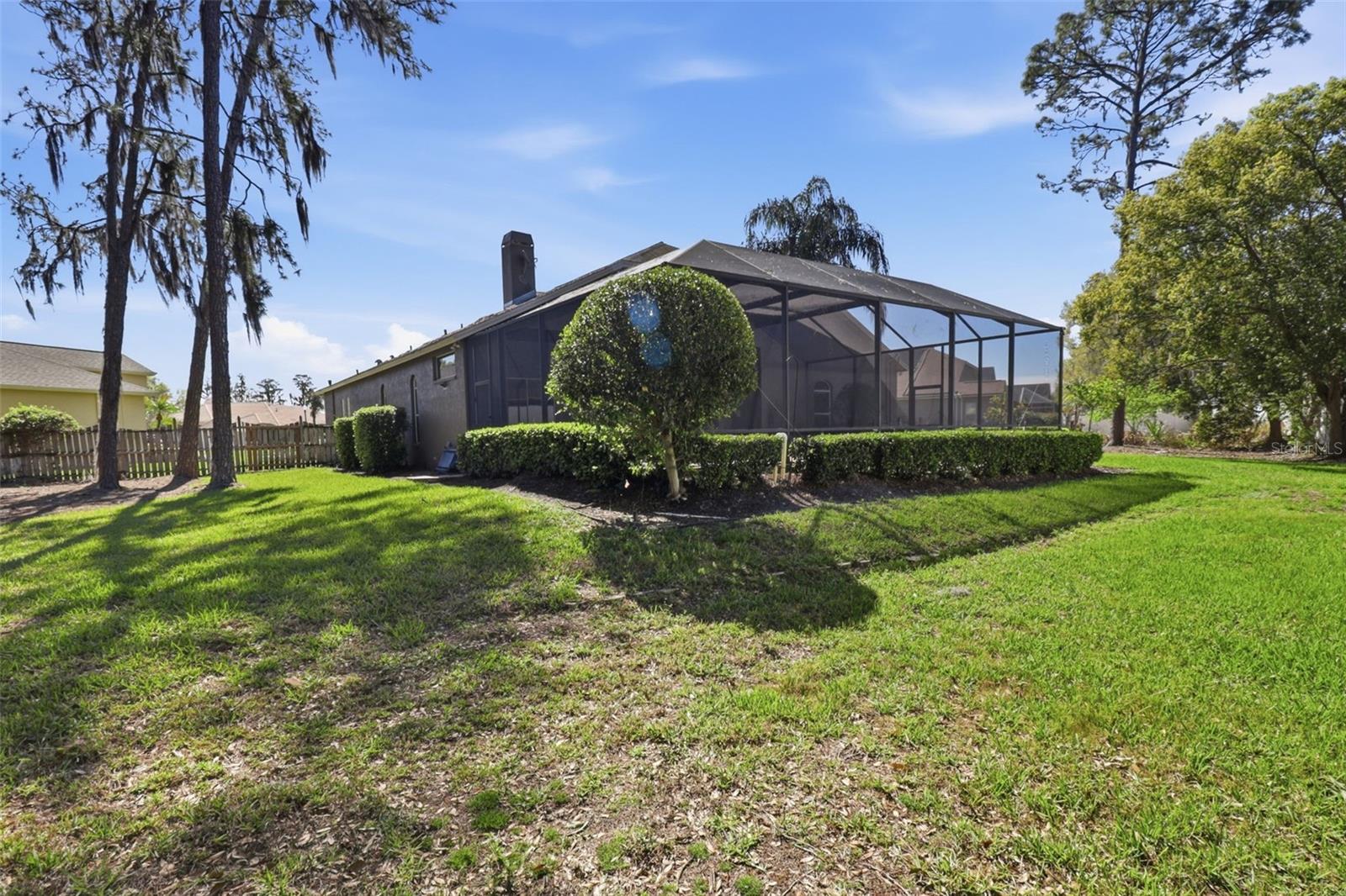 Private backyard retreat with plenty of space to enjoy Florida outdoor living