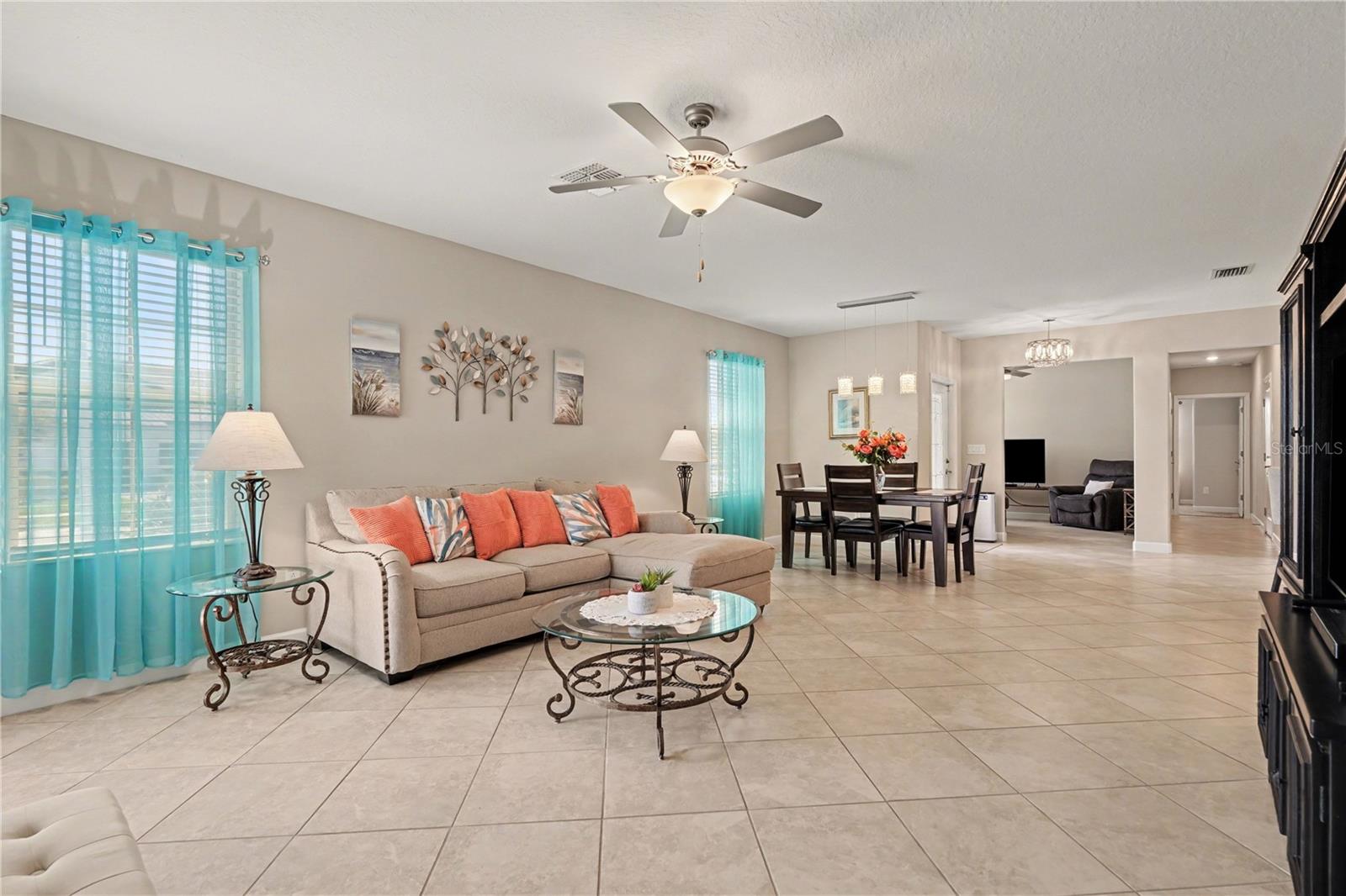 Ceramic Tile on Diagonal for a classic look!