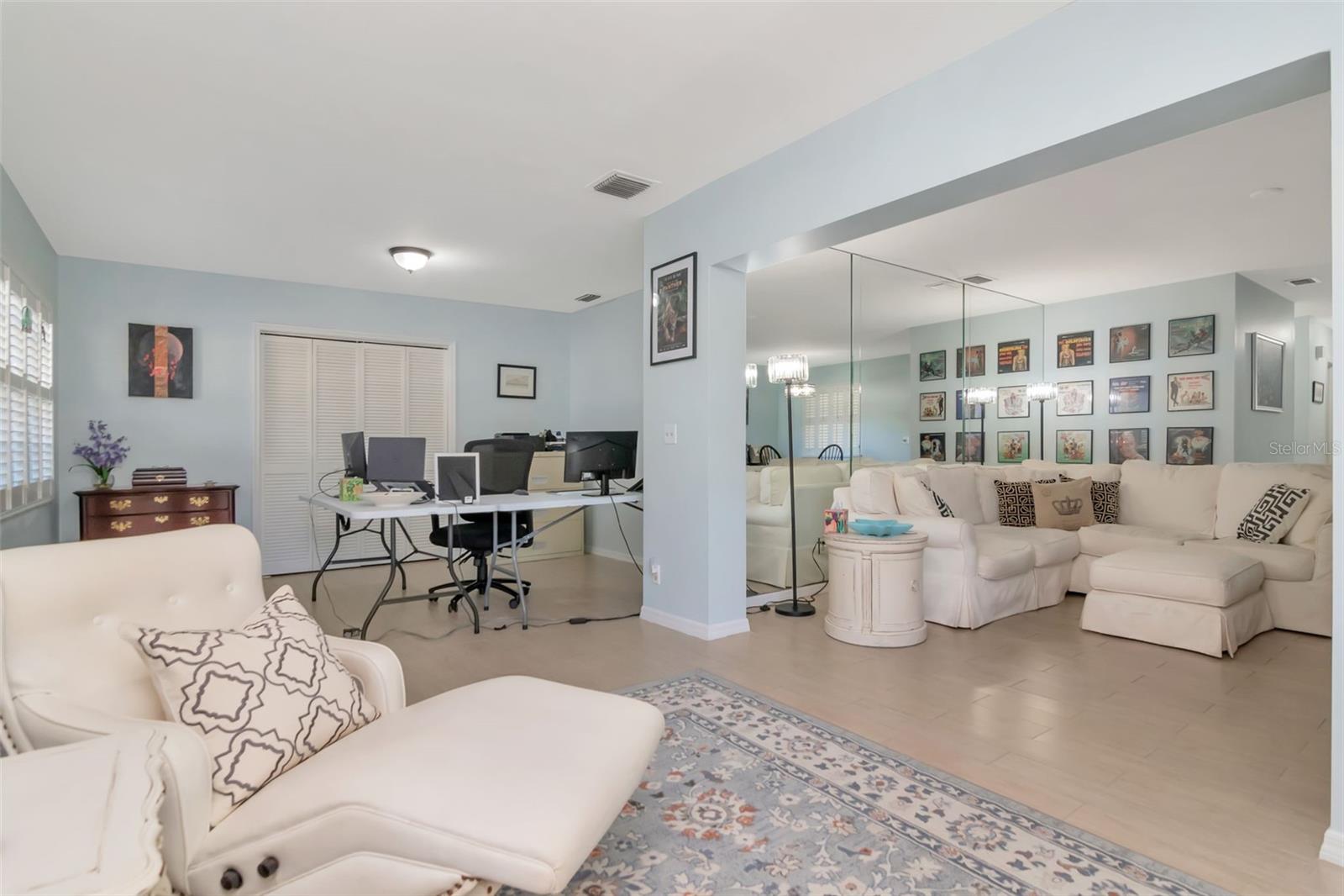 Living Room to Sitting or Florida Room