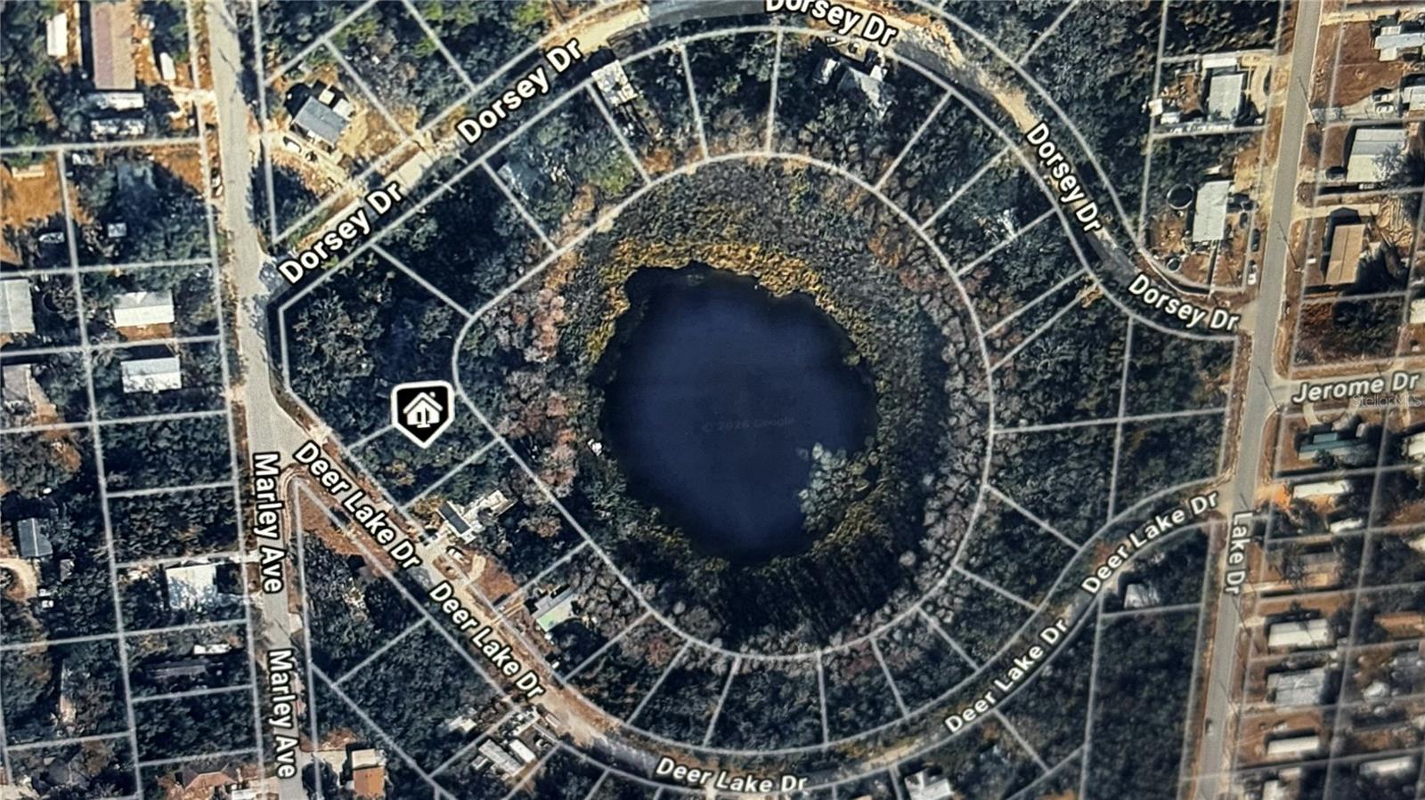 AERIAL VIEW PROPERTY DEER LAKE