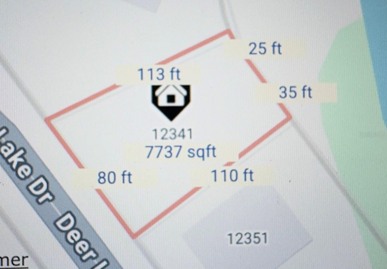 MEASUREMENTS BY PROPERTY APPRAISER DEER LAKE