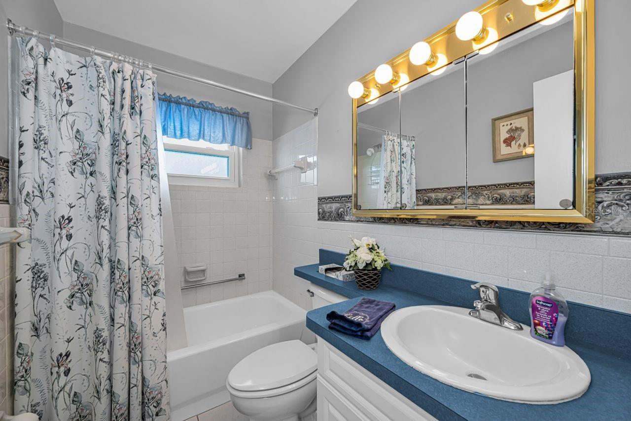 The second bathroom is a spotless as the primary