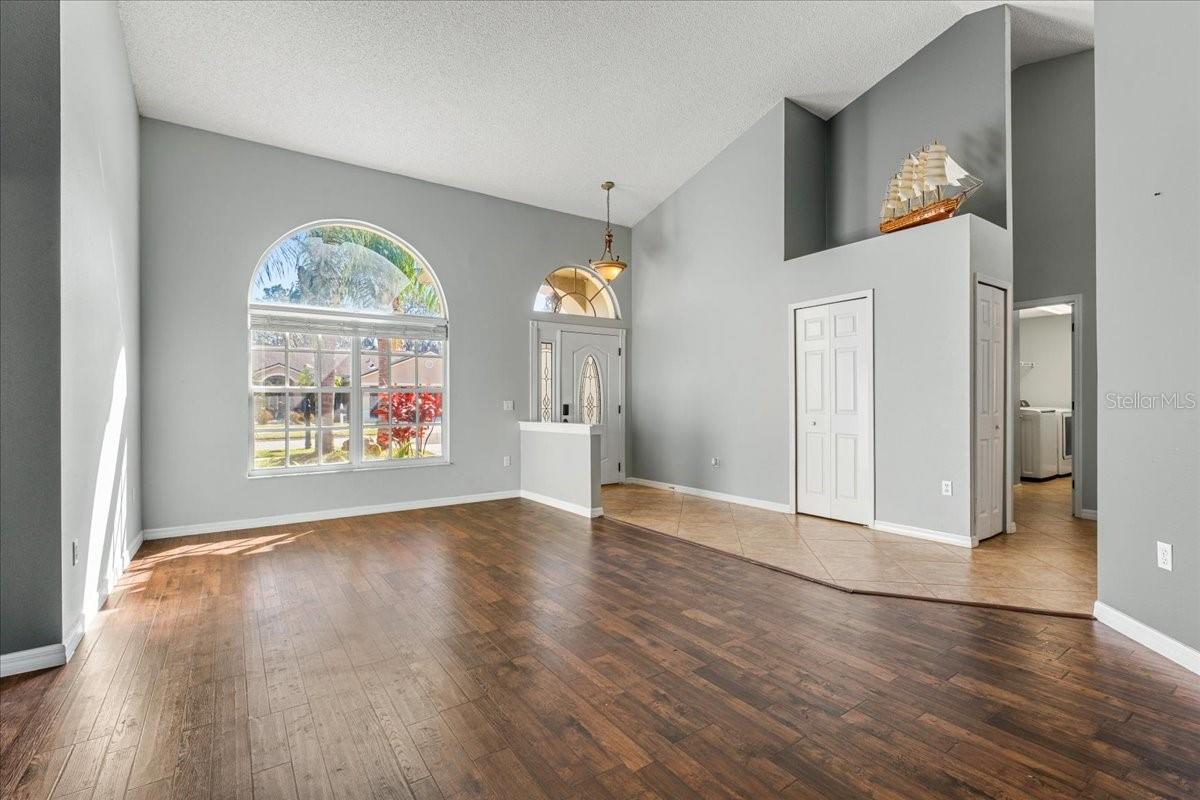 Front entry and versatile living space