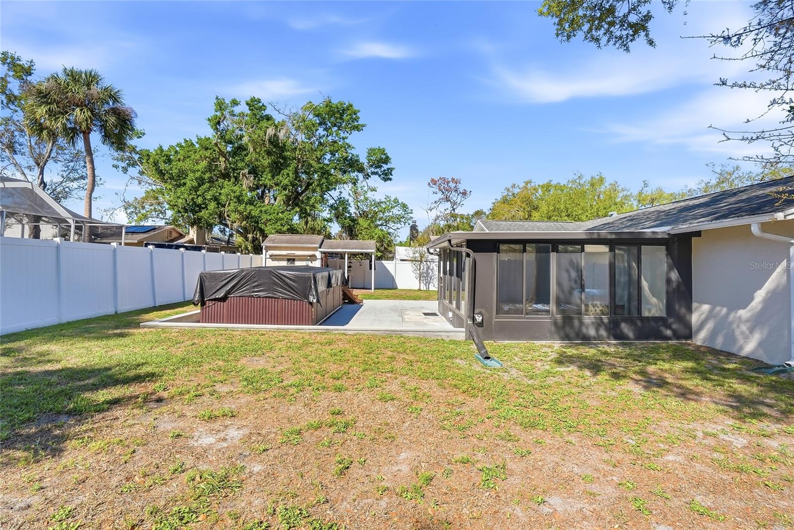 Tons of yard space for entertaining or for your pup to run around.