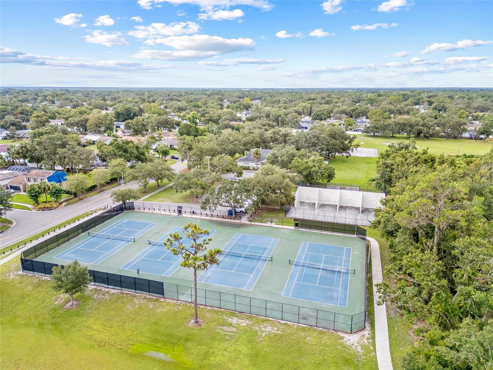 Tennis courts for those who want to stay active
