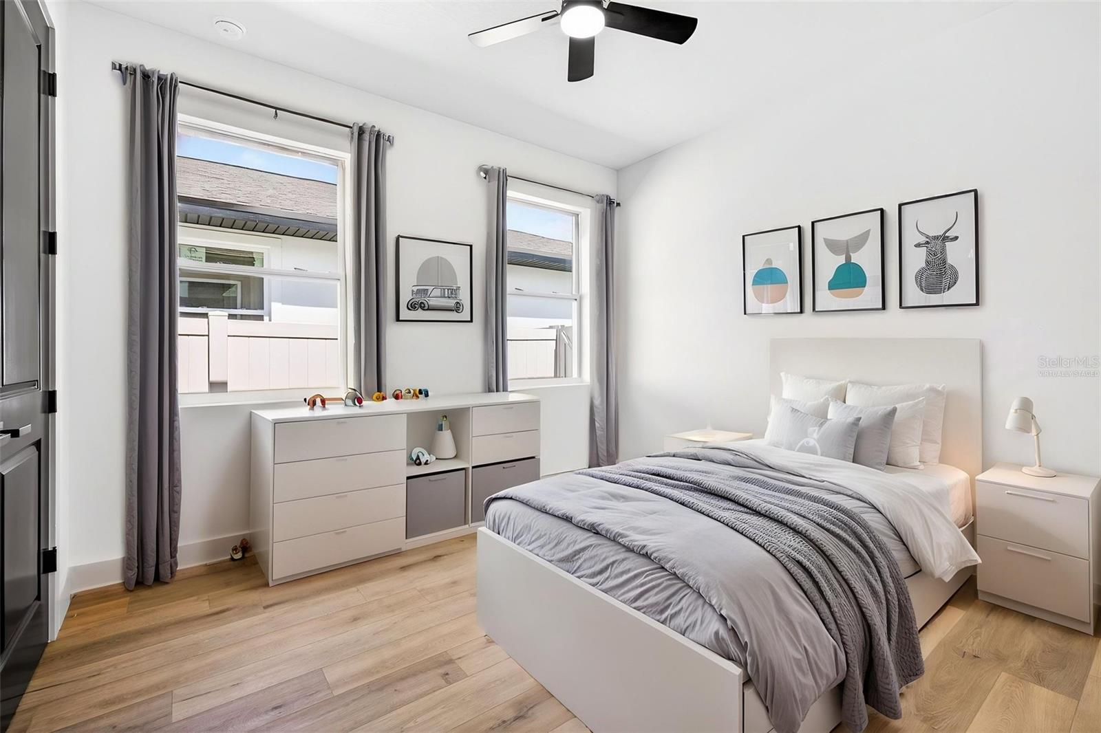 Virtually Staged Bedroom