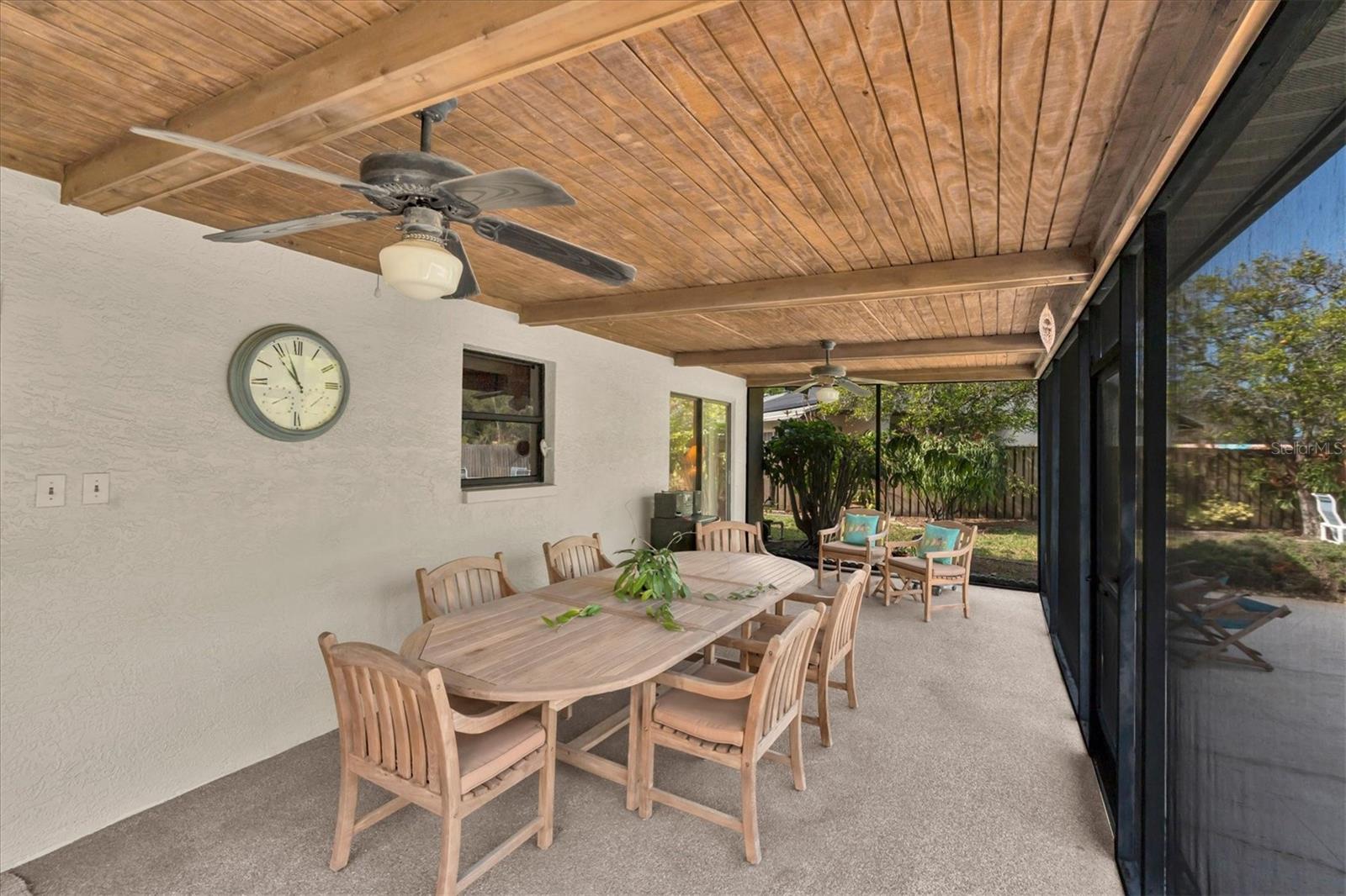 Large Screened Porch overlooking pool and huge backyard