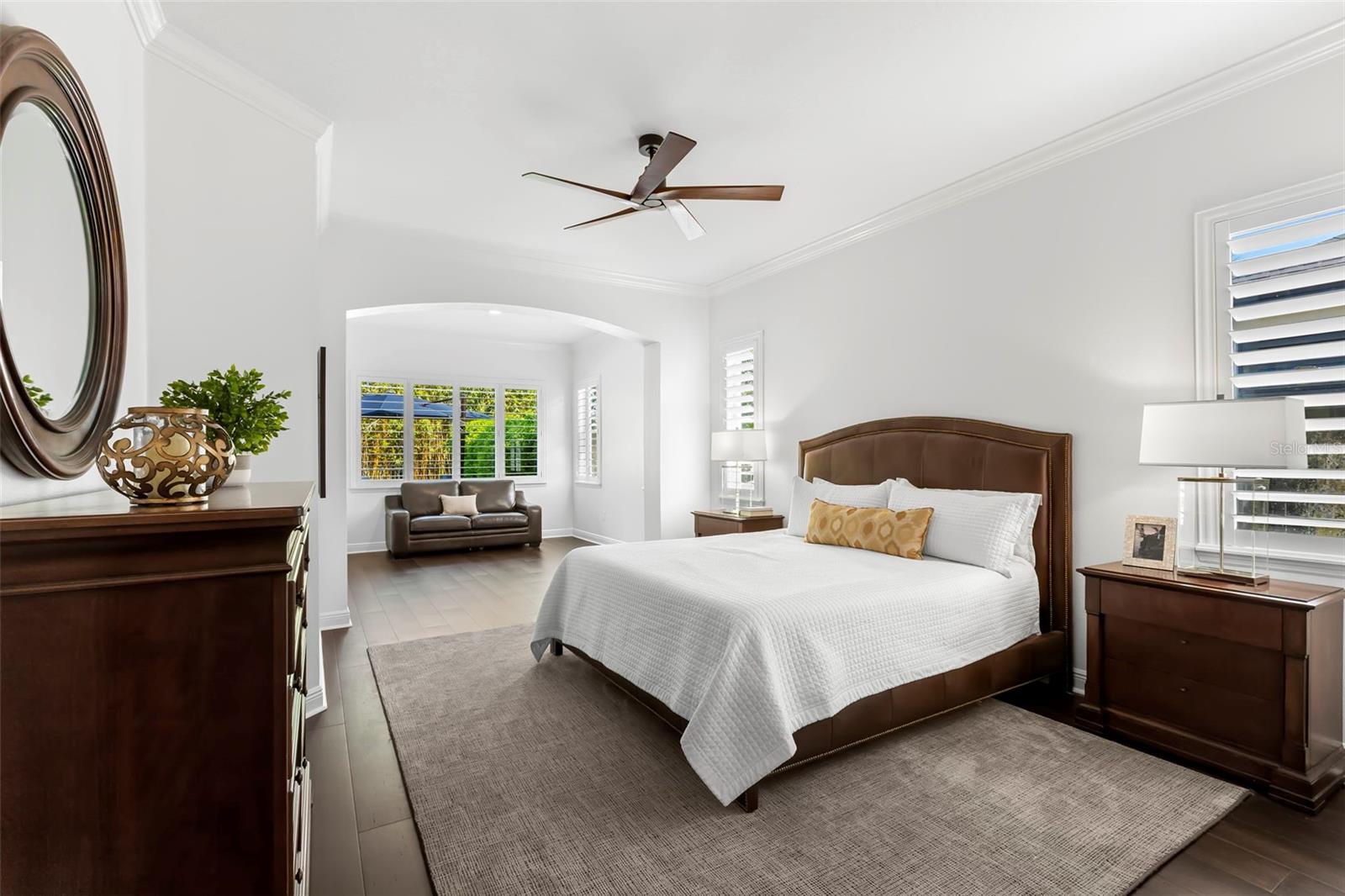 Stunning primary suite