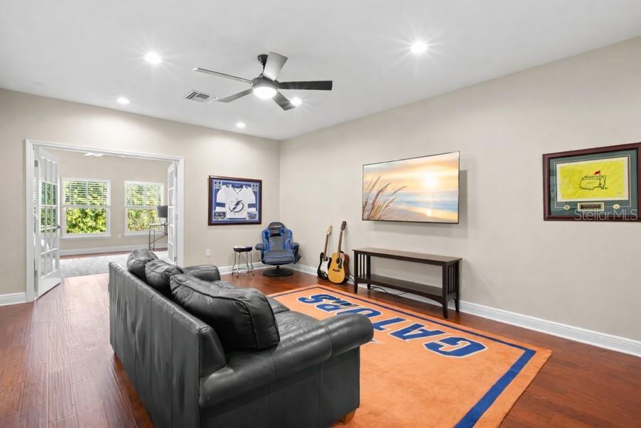 Virtually staged bonus room upstairs