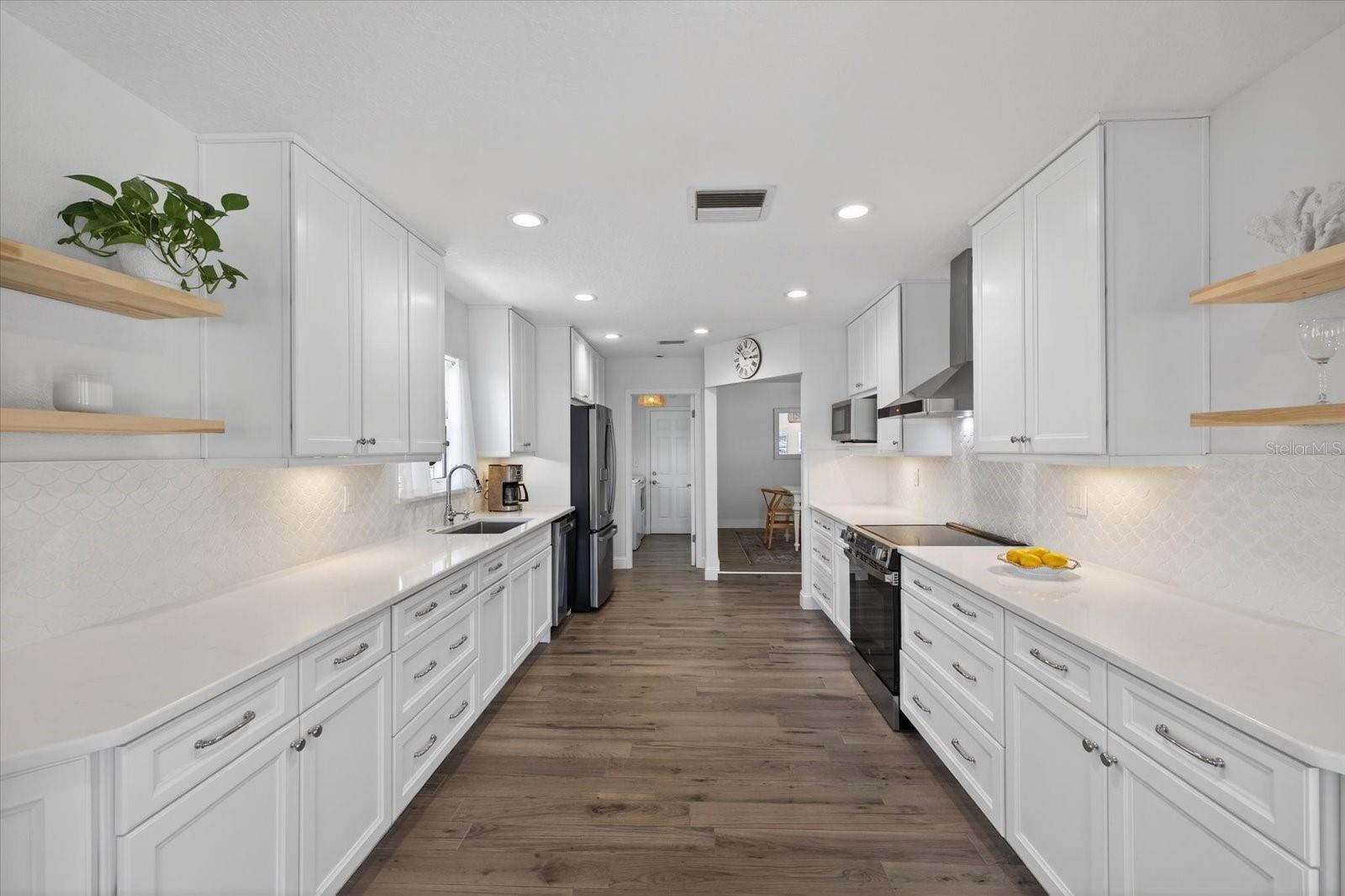 Acres of quartz countertops