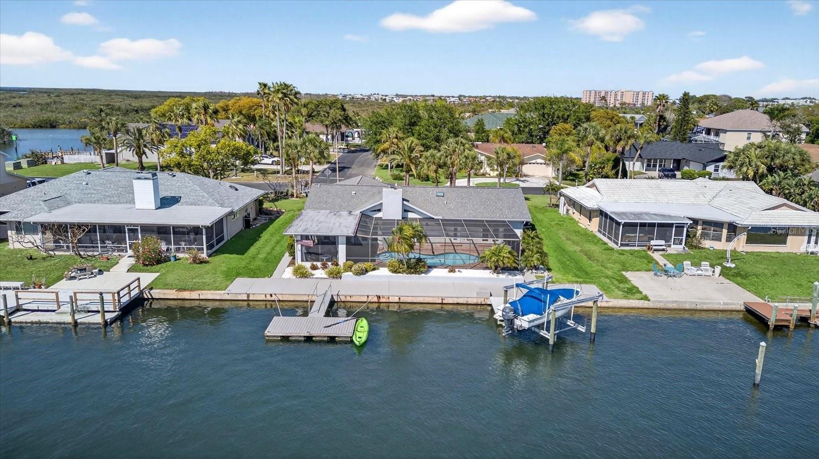 85 feet of waterfront just minutes from the Gulf