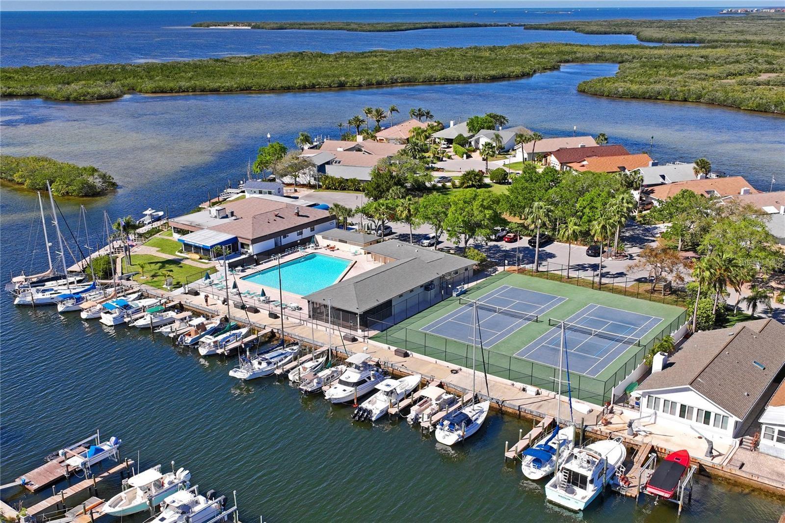 Gulf Harbors Yacht Club, Community Pool and Tennis Courts