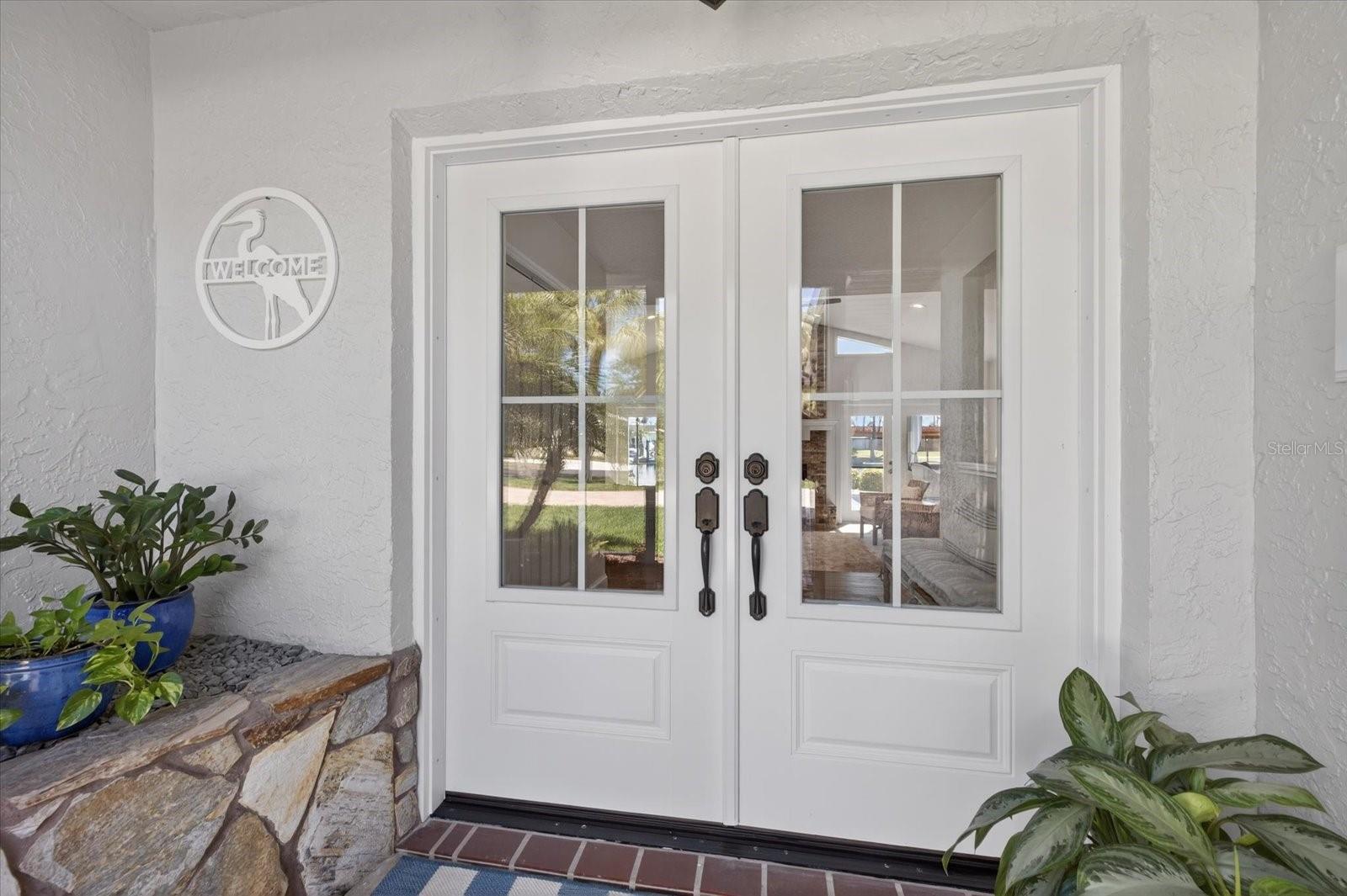 Beautiful double door entry