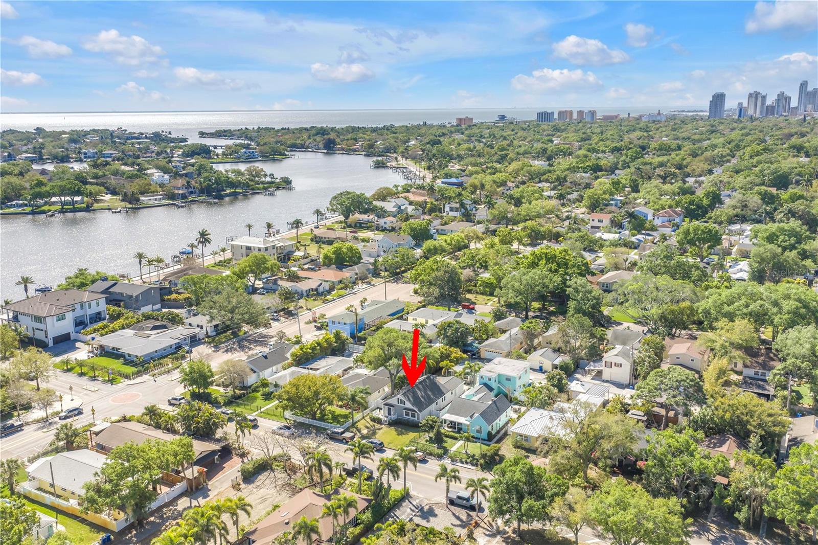 Situated on Coffee Pot Bayou area near downtown St Pete