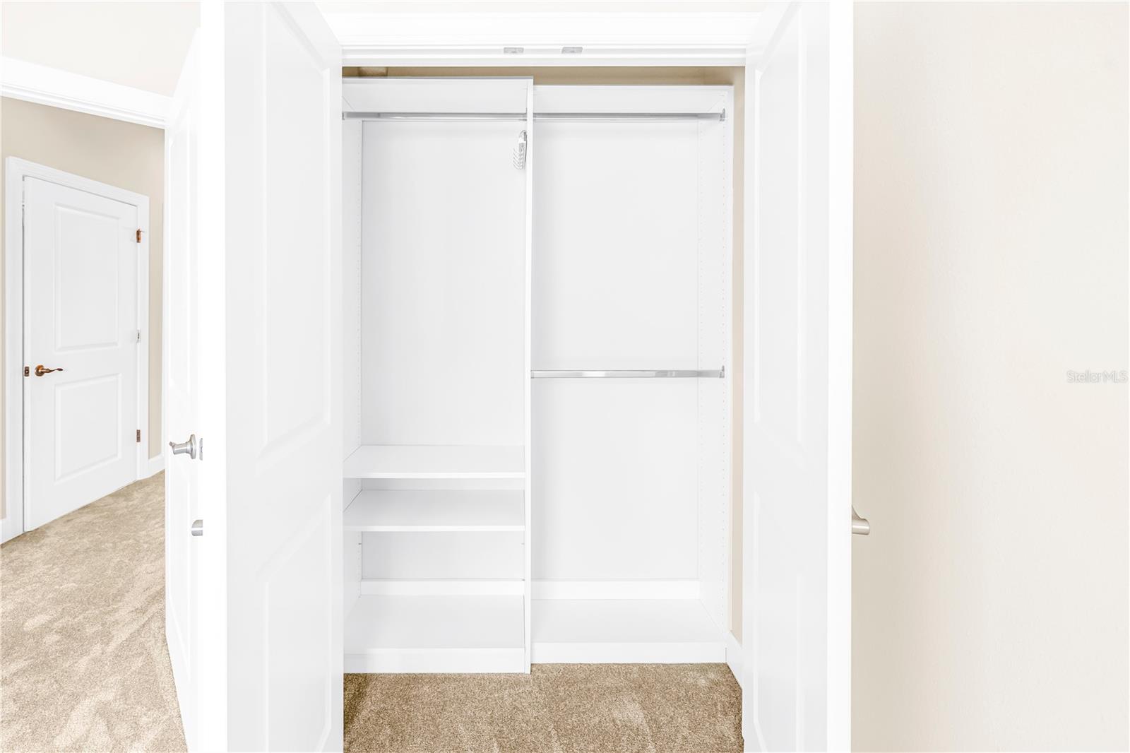 Second bedroom custom closet