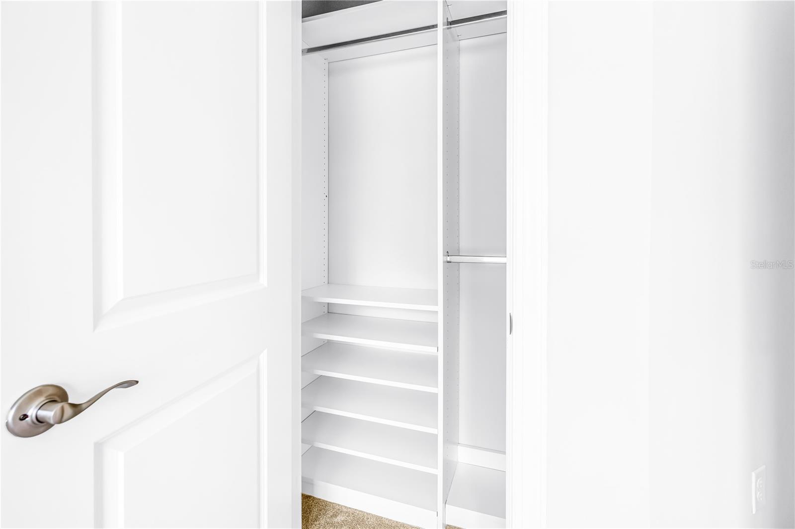 Third bedroom custom closet