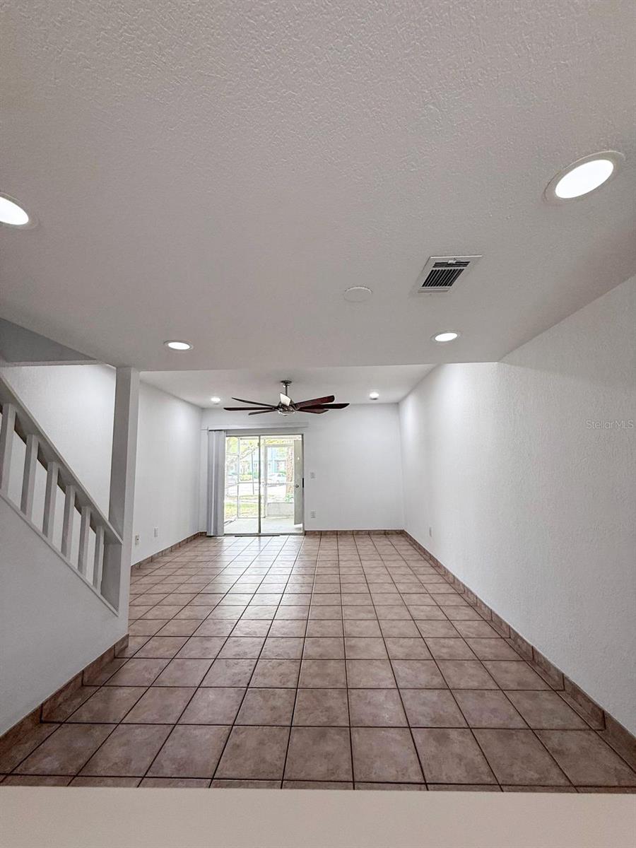 Living room dining room combo from kitchen sink