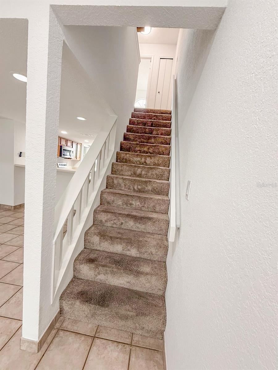 Carpeted Stairs