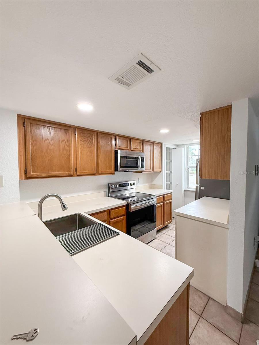 Kitchen Layout from living room perspective