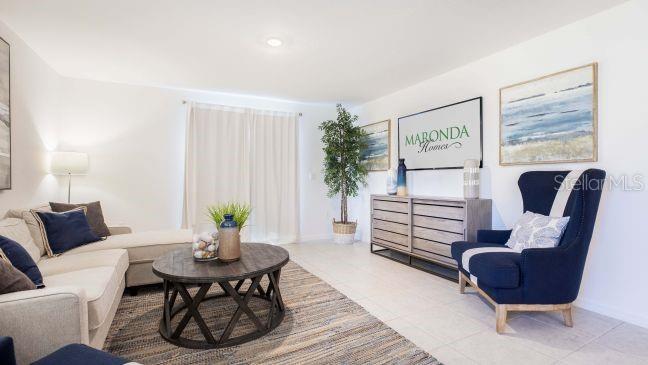 Model home - actual features may vary.