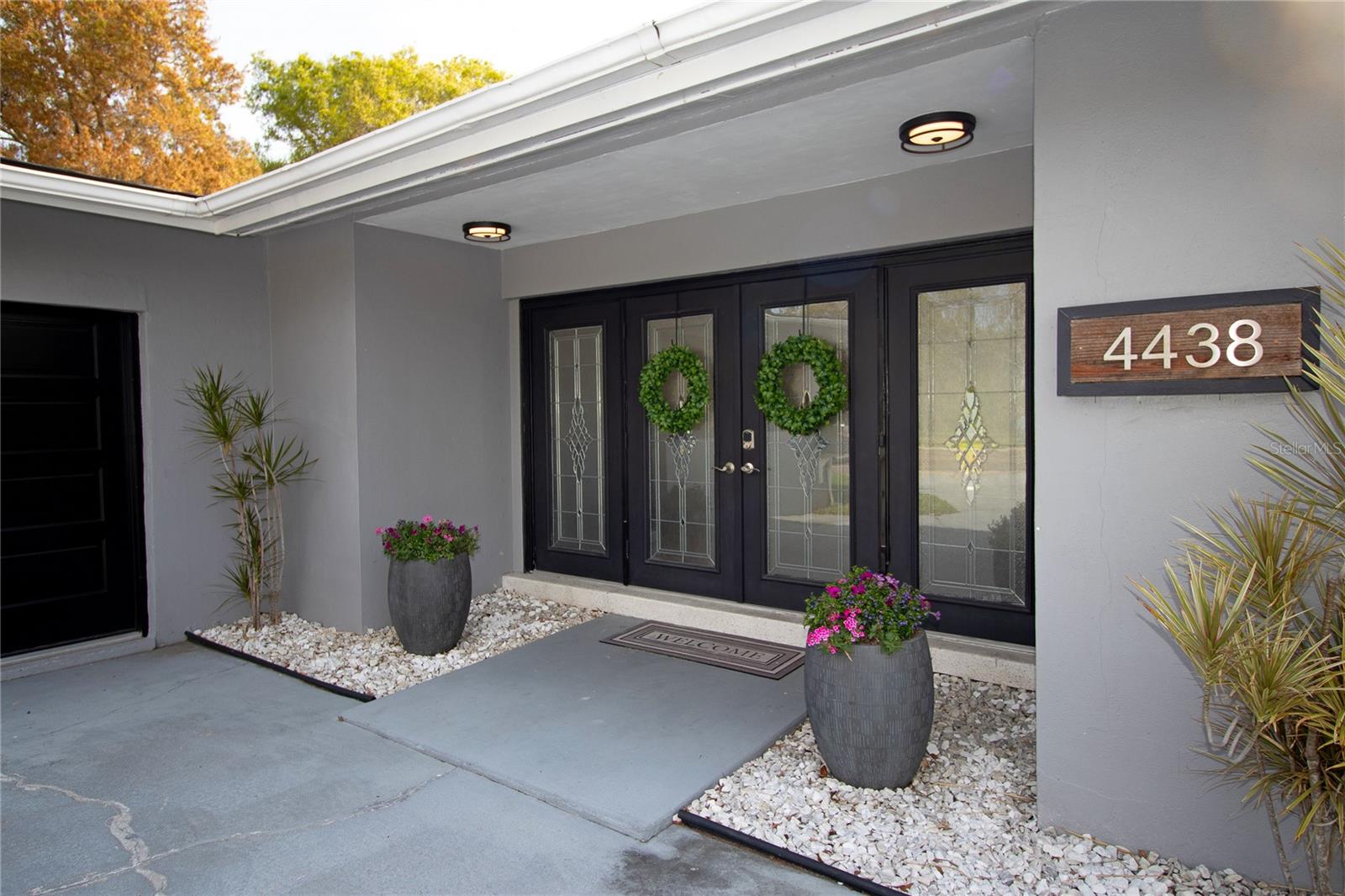 French doors that actually open across all four.