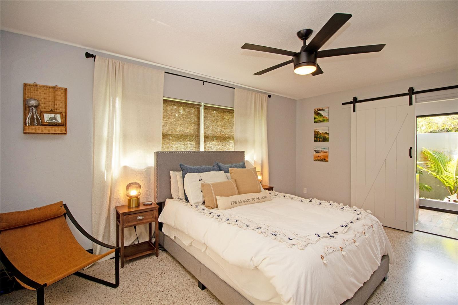 Primary bedroom with en suite bath.