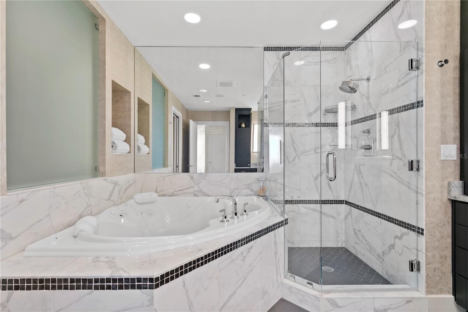 Owner's Bath with whirlpool tub