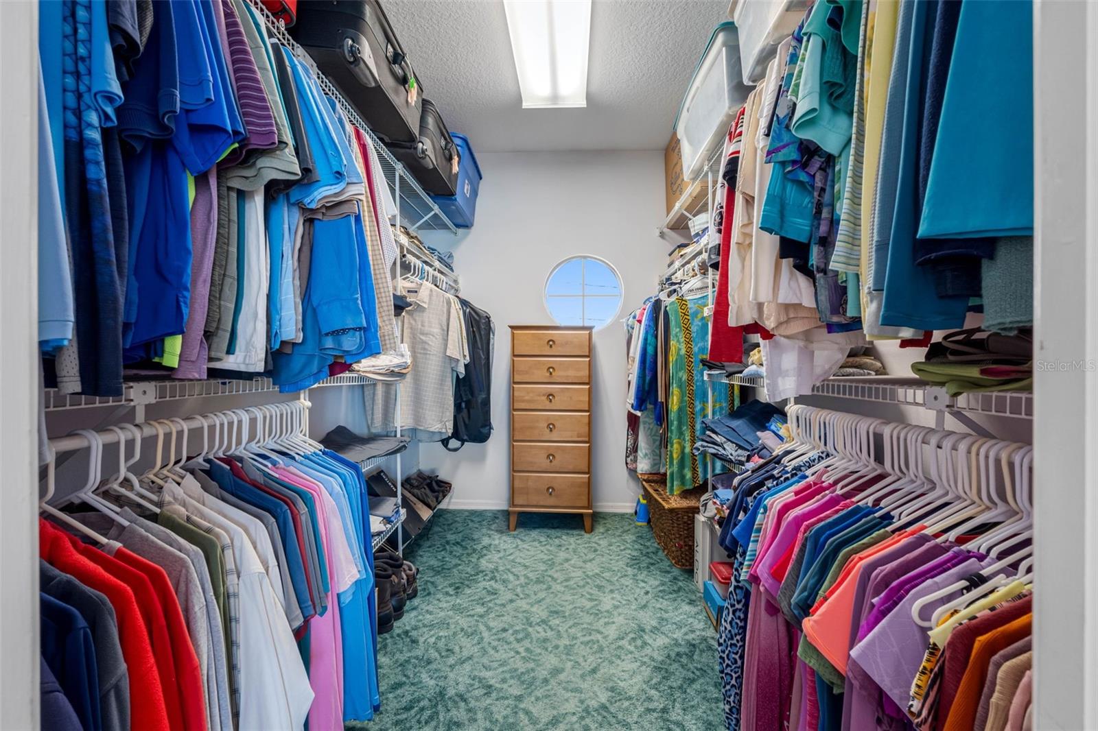 Walk-in closet.