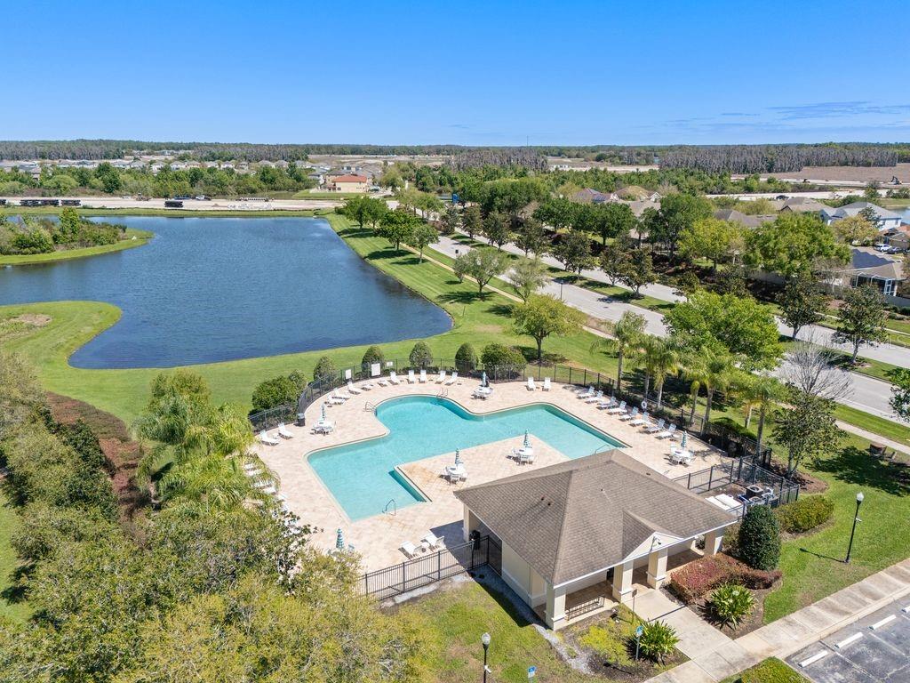 Aerial views of Easton Park community