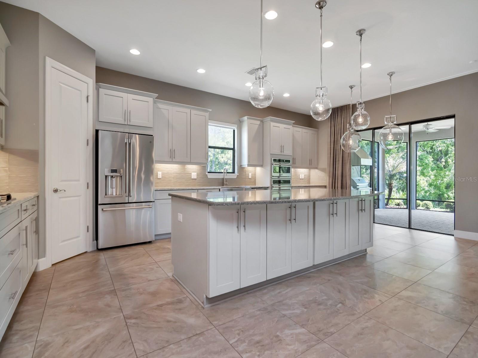 Large kitchen bar area