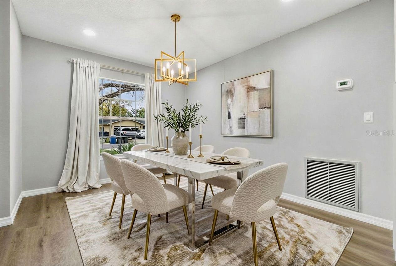 An idea of what your dining area could be.