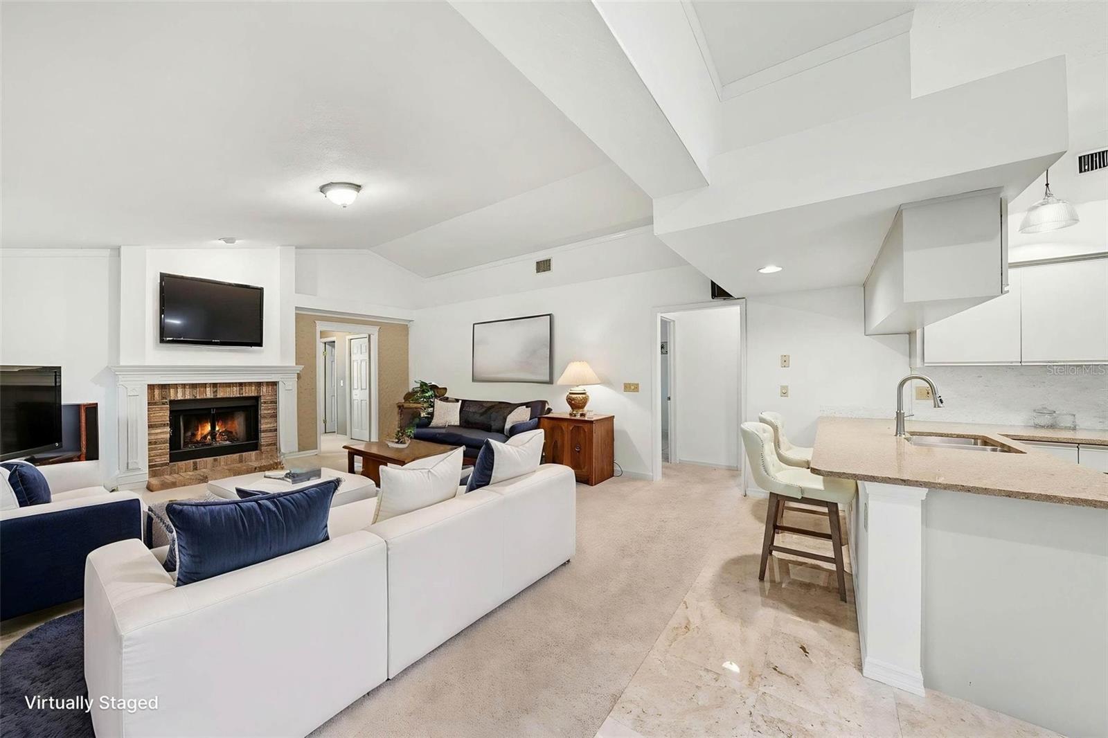 Furniture placement options are endless with this much room!