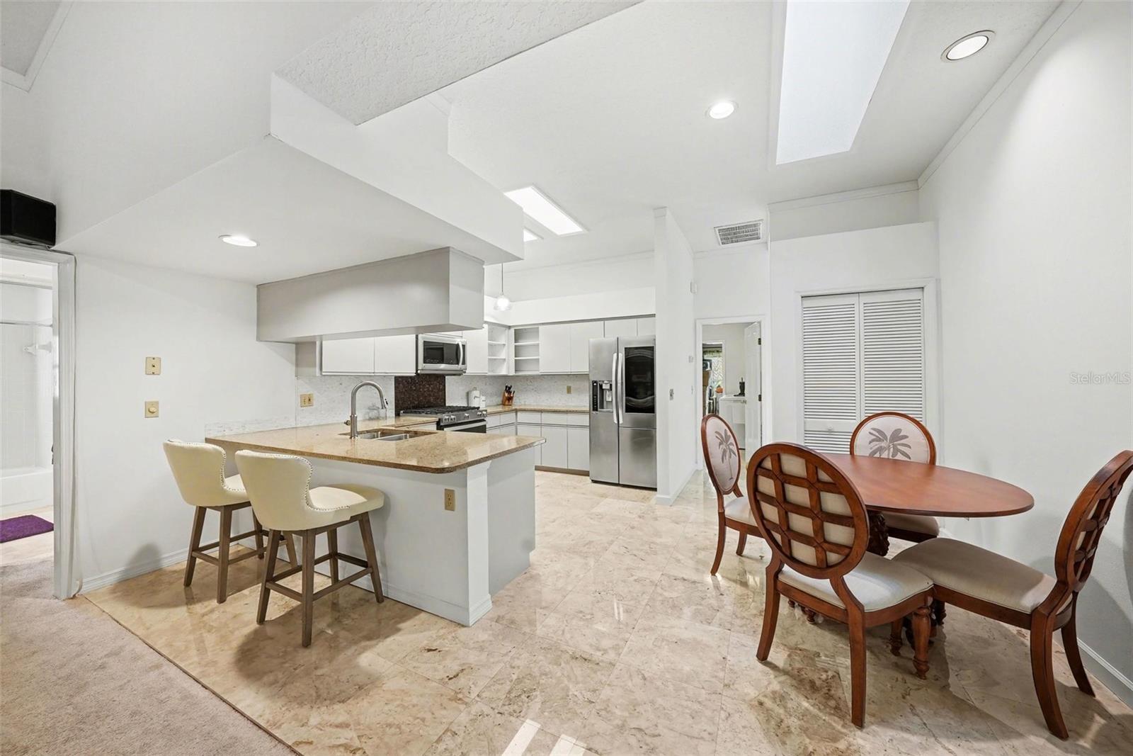 Breakfast bar and eat in space is perfect for cozy conversations!