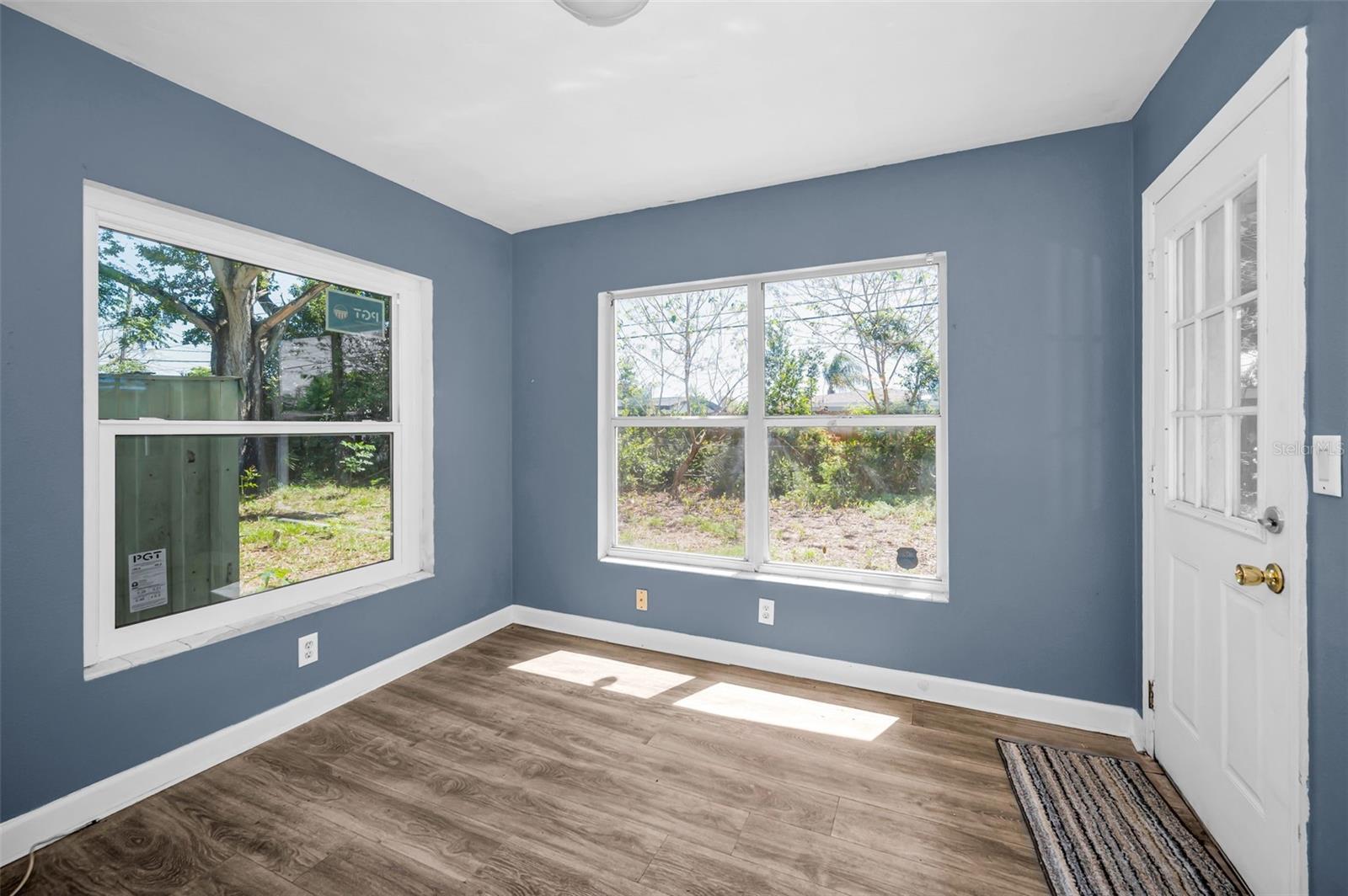 Family Room with 2 new windows. All light and bright rooms.