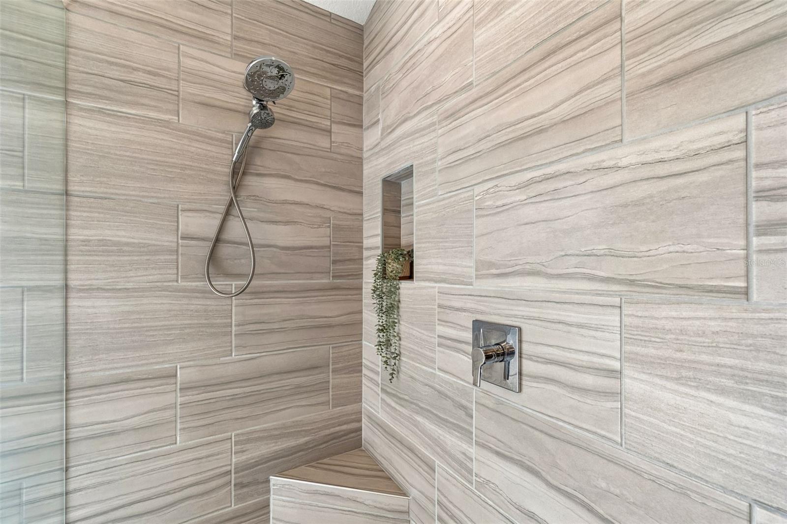 Large Walk-In Shower at Primary Bathroom