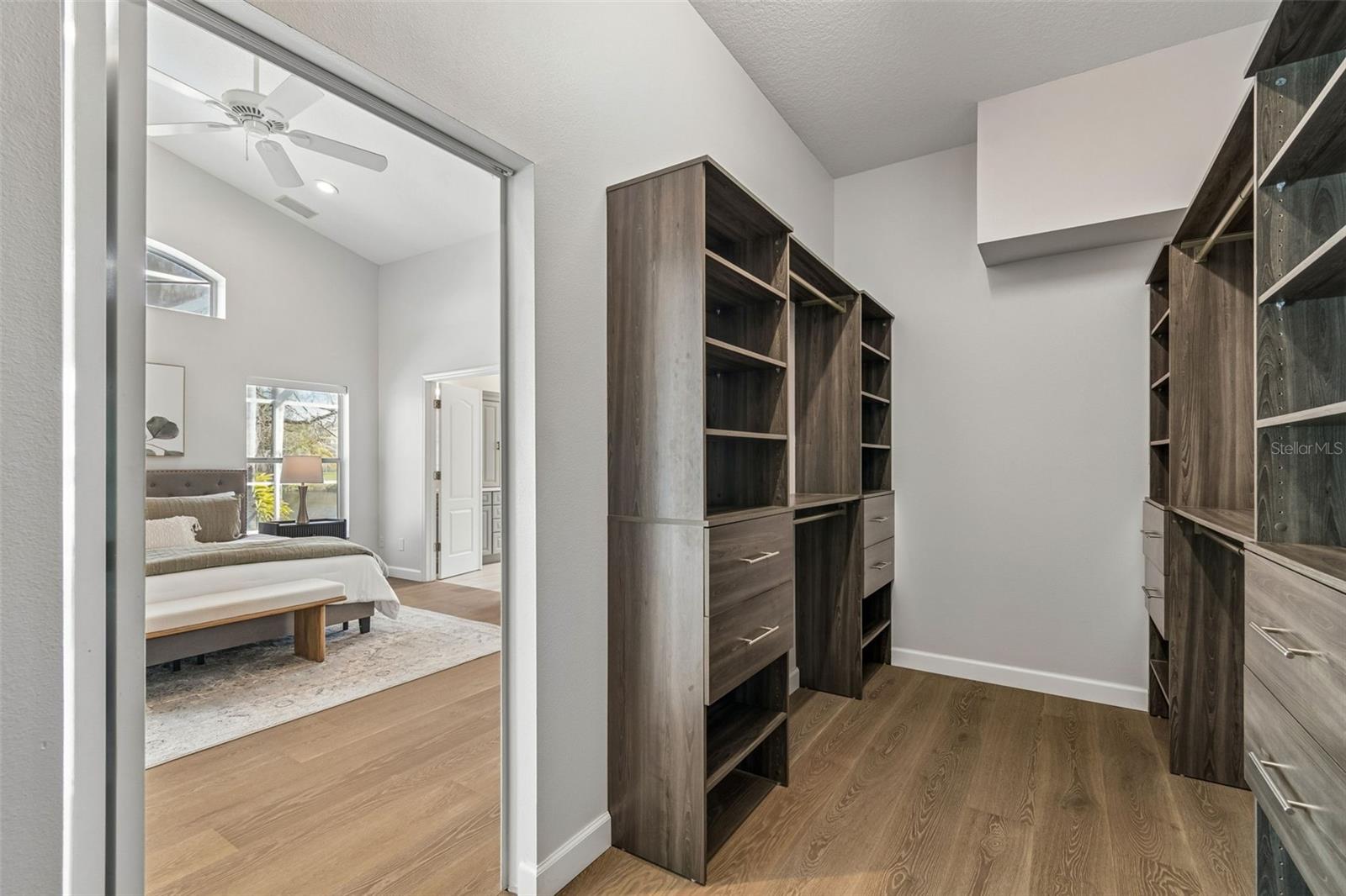 Built-In Primary Closet Organizers